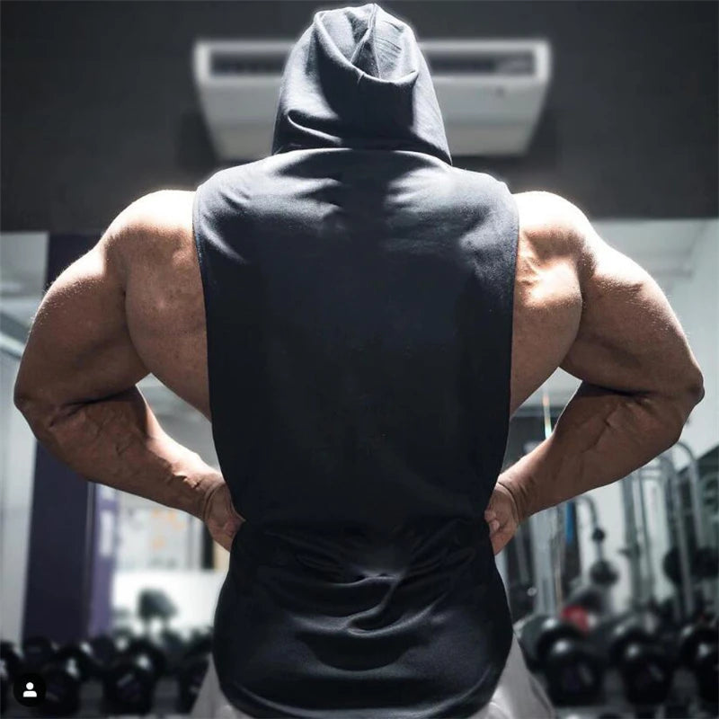 Bodybuilding Hoodie Tank Top Sleeveless