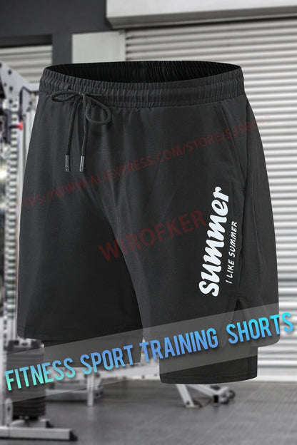 Double layer Jogger Shorts 2 in 1