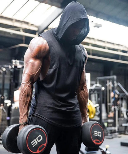 Bodybuilding Hoodie Tank Top Sleeveless