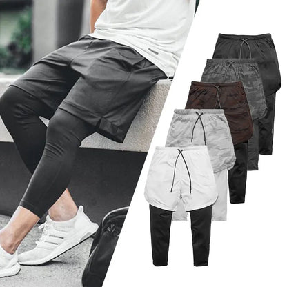 Joggers Shorts Men 2 in 1 Bodybuilding