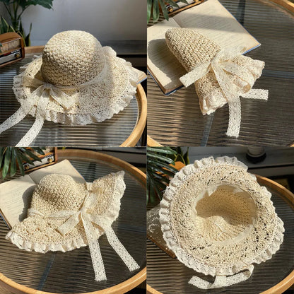 Cute Bow Sunshade Hat