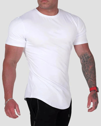 Reflective Slim t shirt Bodybuilding Workout