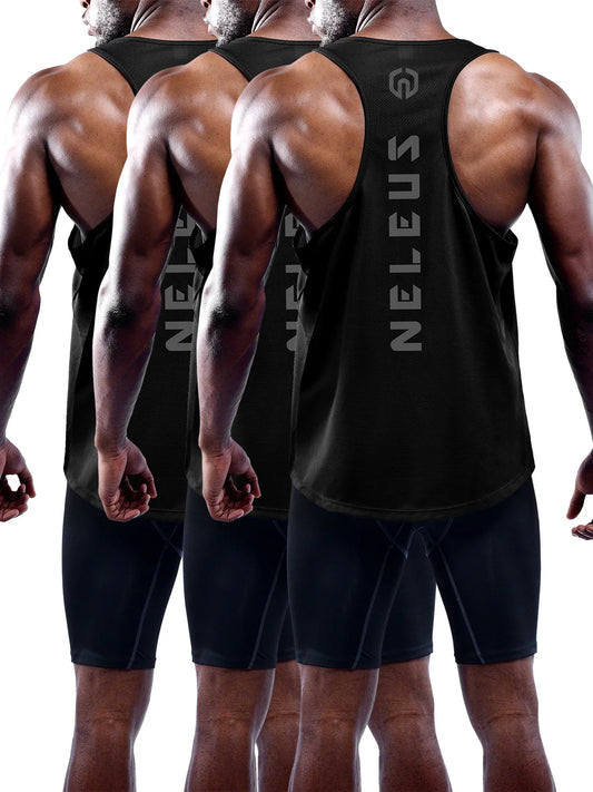 NELEUS  Fit Y-Back Muscle Tank Top