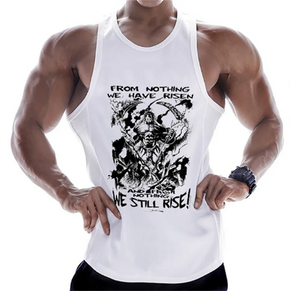 gyms bodybuilding printed Sleeveless