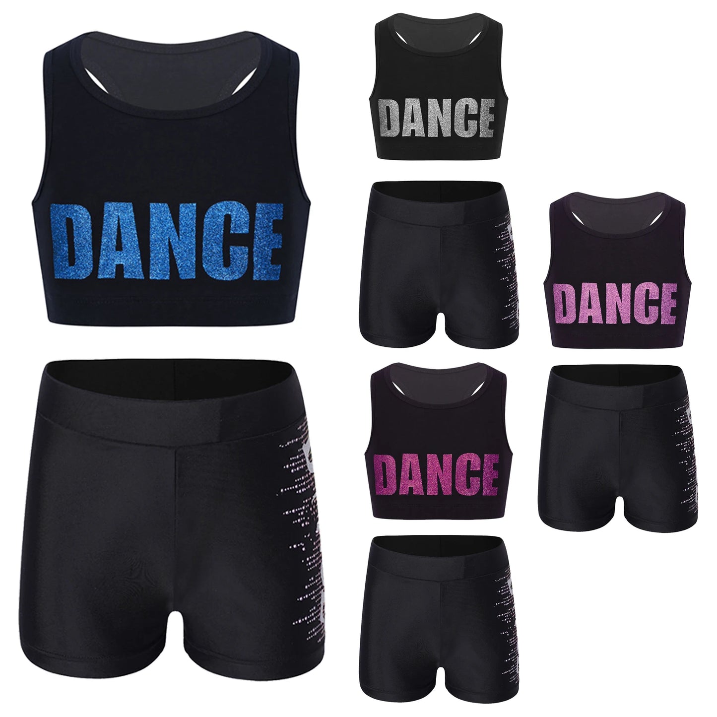 Kids Yoga Sleeveless Sets for Girls