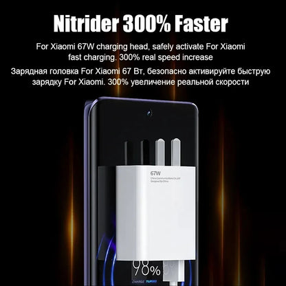 Super Fast Charger For Xiaomi Original 67W POCO X5 X4 Pro Redmi Note 9 10 11 Charging