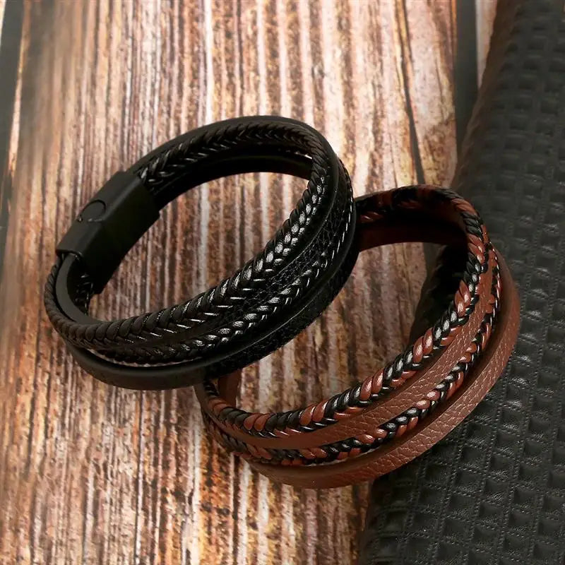 Classic Men Leather Bracelet