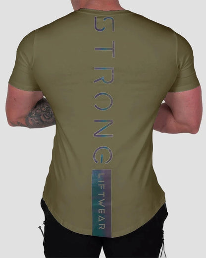 Reflective Slim t shirt Bodybuilding Workout