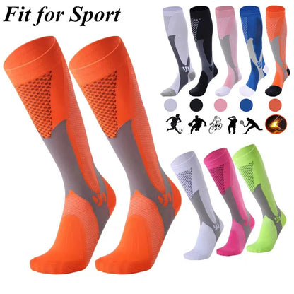 Nylon Calf Fatigue Compression Socks Unisex